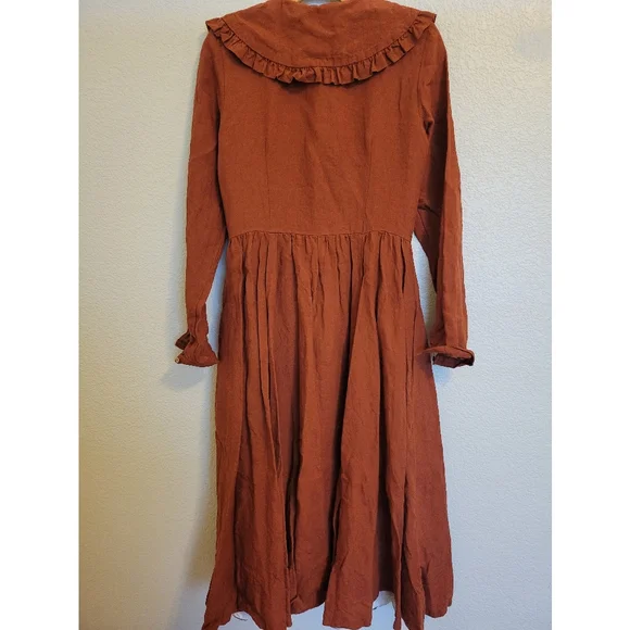 NWOT Son De Flor Size Xs Nicole Dress Linen Midi - Picture 14 of 16